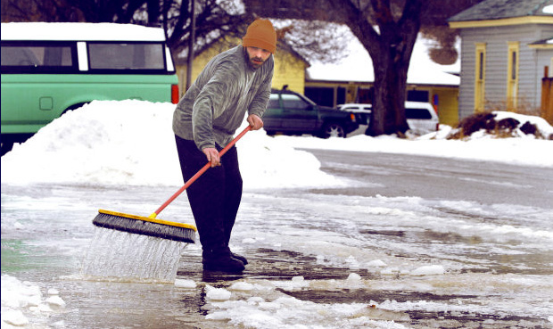 melting snow